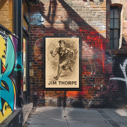 Jim Thorpe Athletic Legend Poster