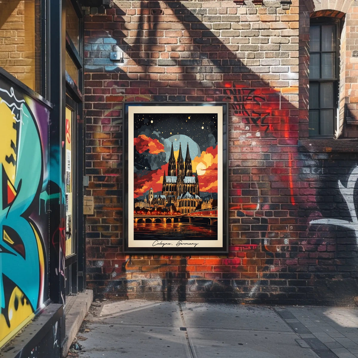 Cologne Cathedral at Sunset Poster