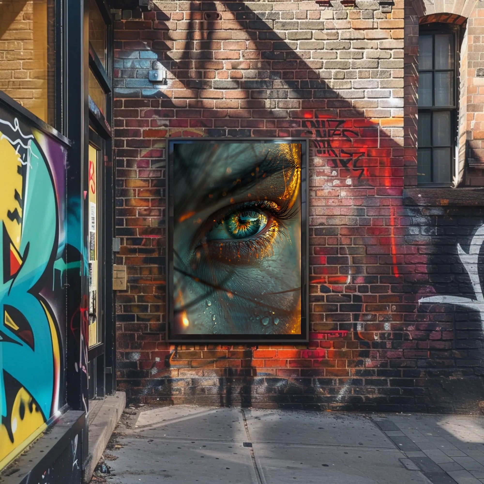 Mystical Iris: Surreal Eye Art Poster PosterGoat