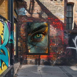 Mystical Iris: Surreal Eye Art Poster PosterGoat