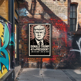 Donald Trump 47th President Poster