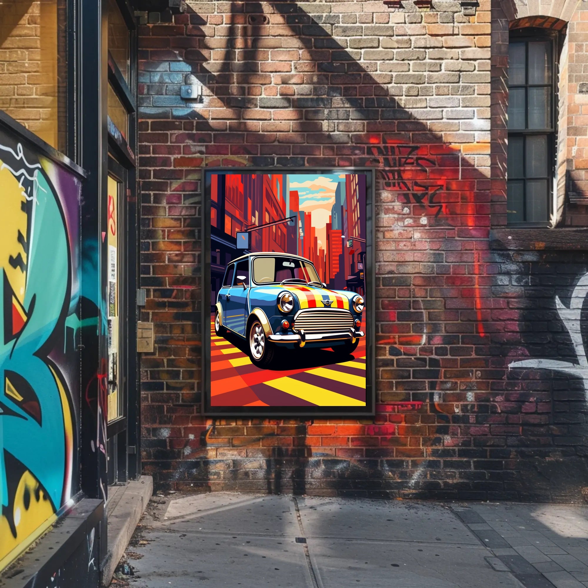 Vibrant City Drive Poster PosterGoat