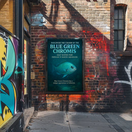 Discover the Charm of the Blue Green Chromis Poster