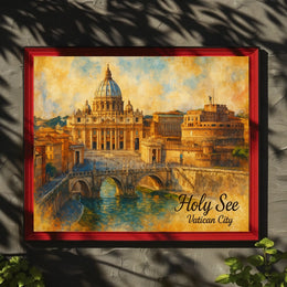 Holy See Vatican City Travel Photography Realism Poster