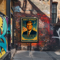 Patriotic Leadership Poster: Vintage American Inspiration Art