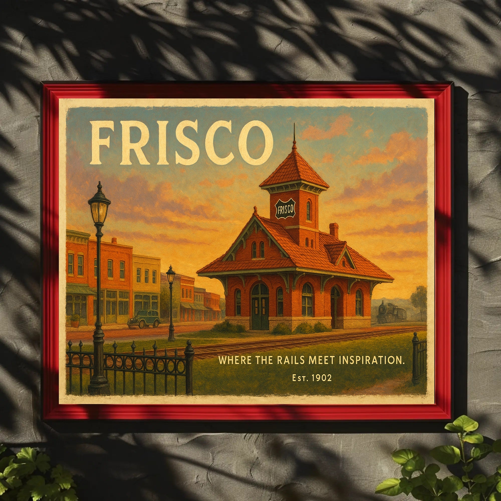 Frisco Railway Station Travel Poster Print
