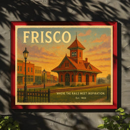 Frisco Railway Station Travel Poster Print