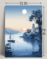 Tranquil Coastal Evening Poster PosterGoat