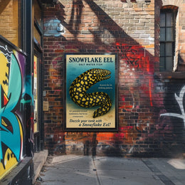 Snowflake Eel Saltwater Fish Poster