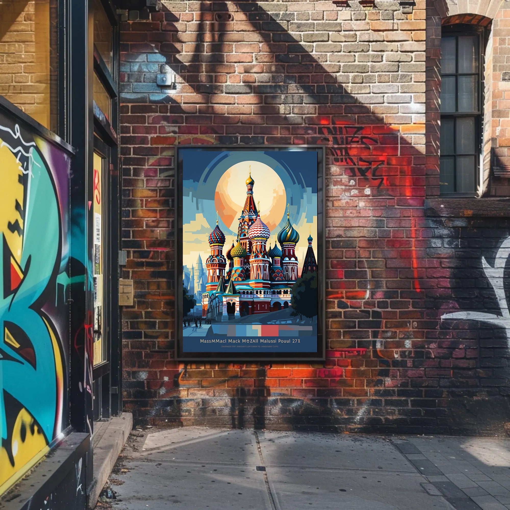 Vibrant Domes Of St. BasilS Cathedral Poster