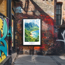 Scenic Hawaii Coastline Poster PosterGoat