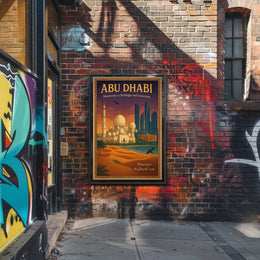 Abu Dhabi Harmony in Architectural Cityscape Urban or Cityscape Poster
