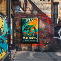 Fly to the Maldives Poster
