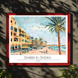 Vibrant Shores of Sharm El-Sheikh Poster PosterGoat