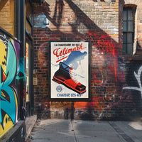 Célémark Ski Boots Advertisement Poster