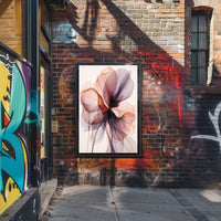 Stylized Floral Abstract Art Print - Abstract, Artistic, or Pop Culture Poster