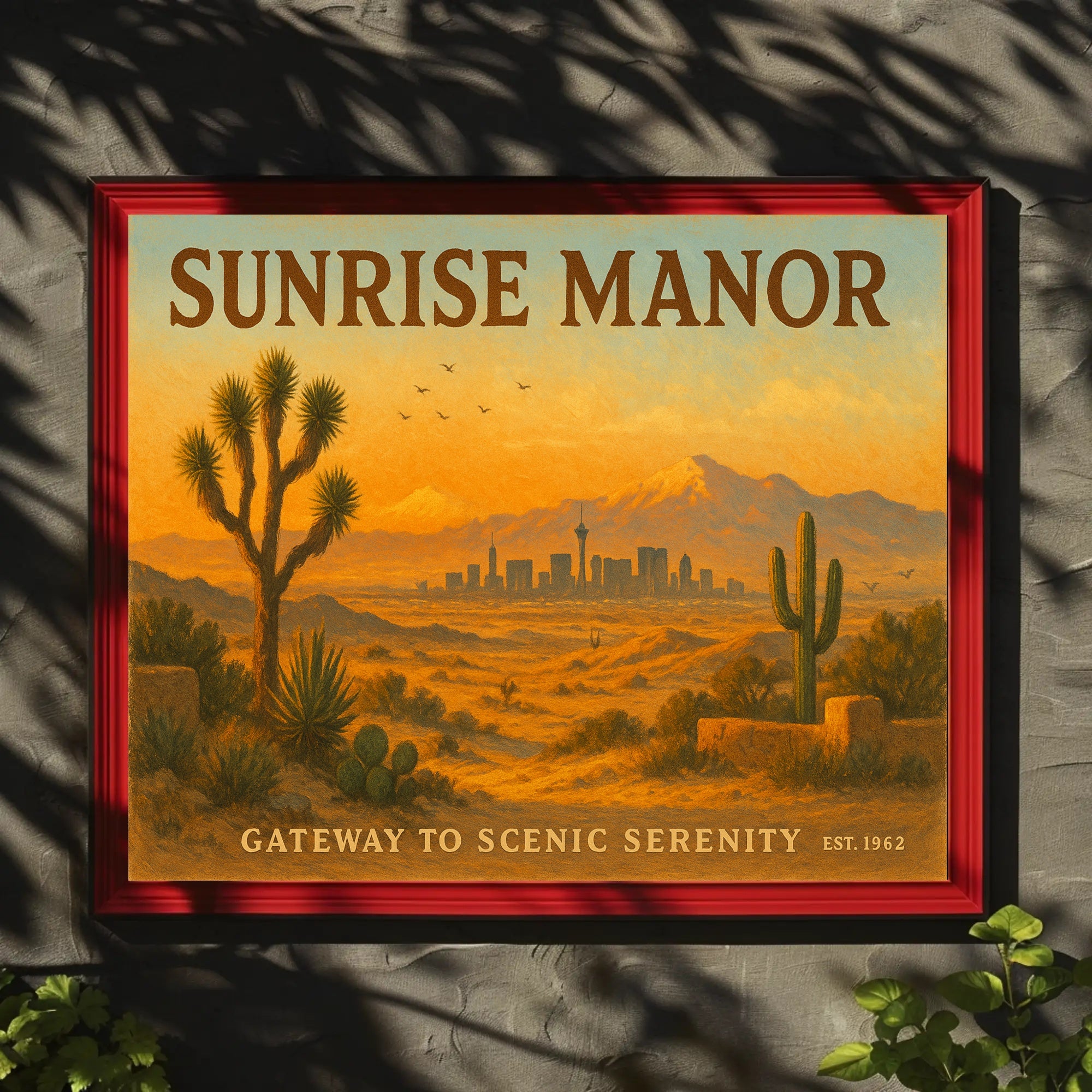 Sunrise Manor Scenic Serenity Travel Poster