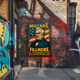Millard Fillmore 13Th President Poster Vintage Wall Art