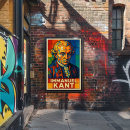 Immanuel Kant Philosophical Icon Poster