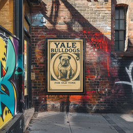 Yale Bulldogs For Old Time Poster
