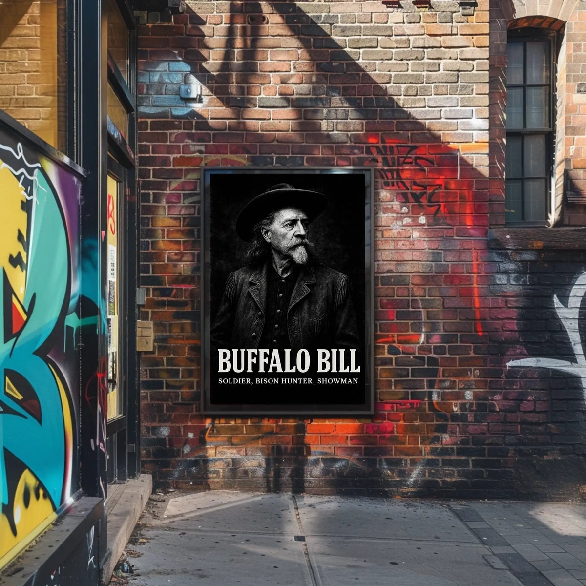 Buffalo Bill Vintage Poster Historic Western Heritage Art