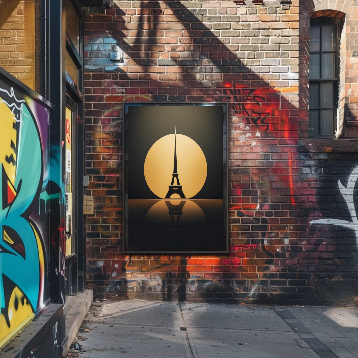 Eiffel Tower Elegance: Modern Art Parisian Poster
