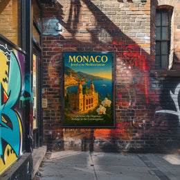 Monaco Jewel of the Mediterranean Poster