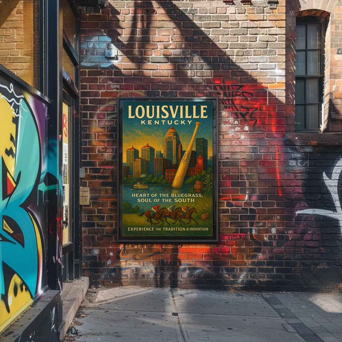 Louisville, Kentucky Heart of the Bluegrass Poster