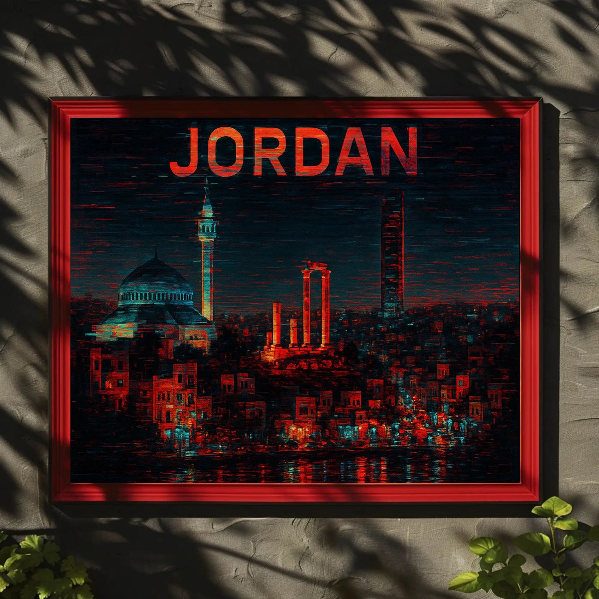 Jordan A Nighttime Cityscape Poster