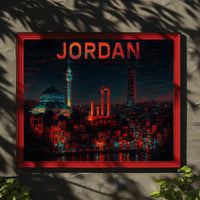 Jordan A Nighttime Cityscape Poster