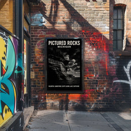 Pictured Rocks Of Michigan Poster