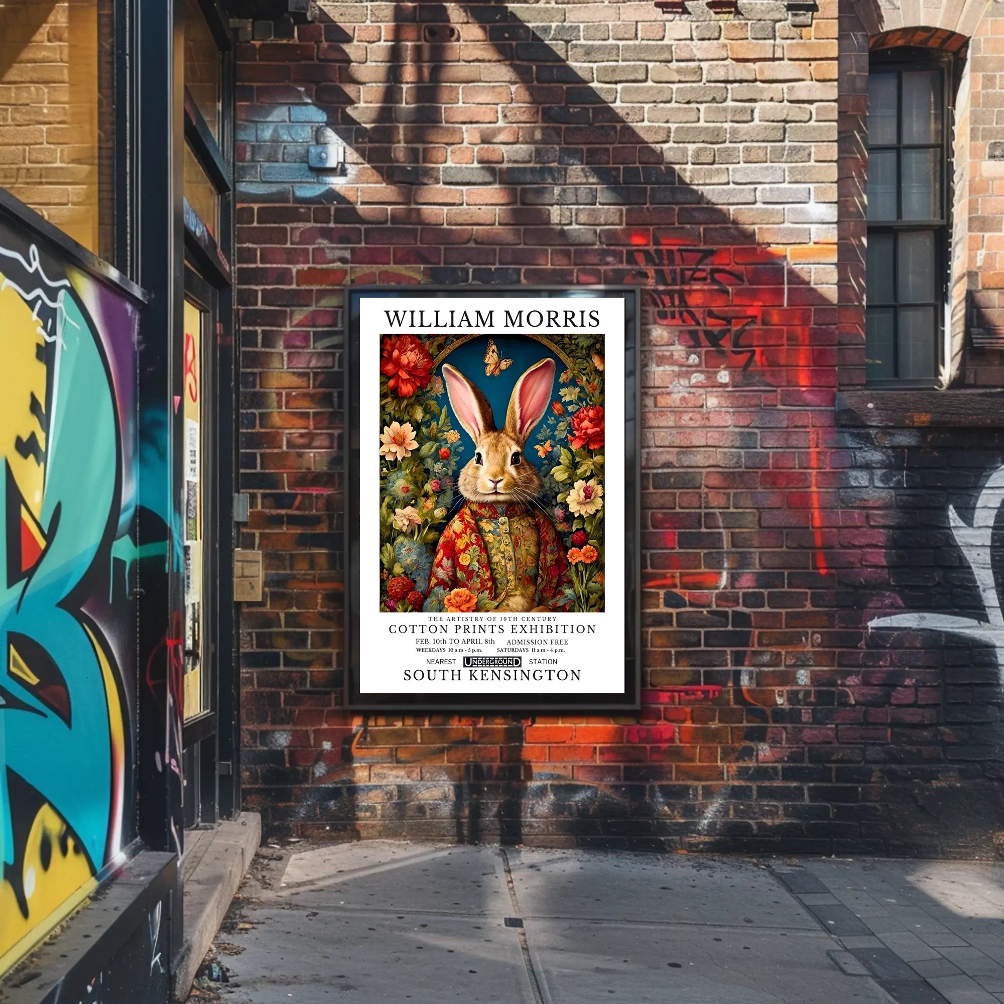 William Morris Arts and Crafts Exhibition Cultural Poster