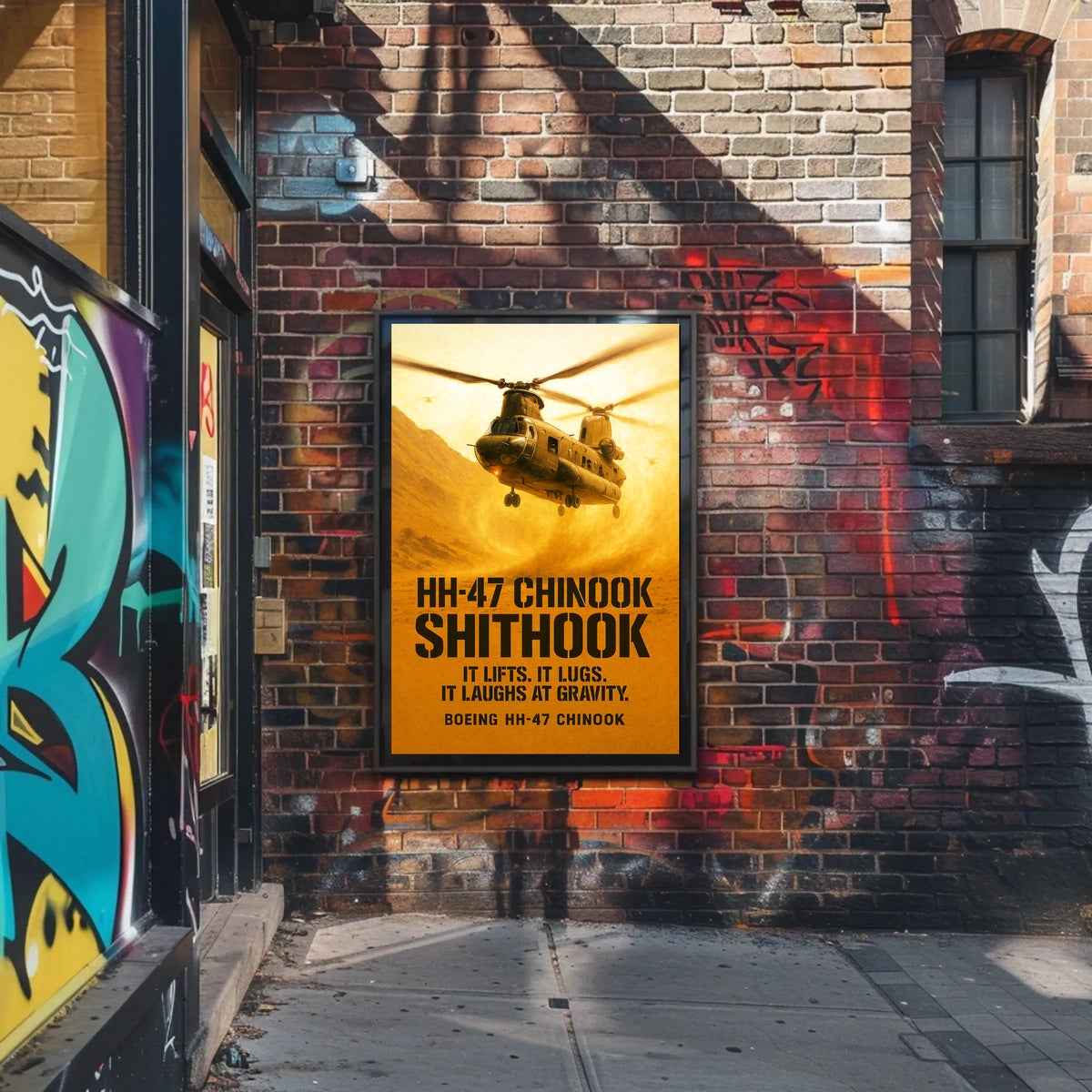 HH-47 Chinook Boeing's Heavy-Lift Helicopter Poster