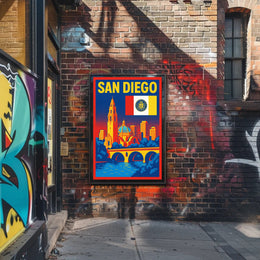 San Diego A Vibrant Cityscape Poster PosterGoat