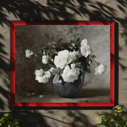 Elegant Floral Still Life Poster