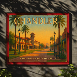 Chandler Travel Poster with Historic Charm