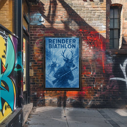 Reindeer Biathlon Poster