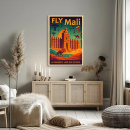 Explore Exotic Mali with Retro Adventure Travel Poster PosterGoat