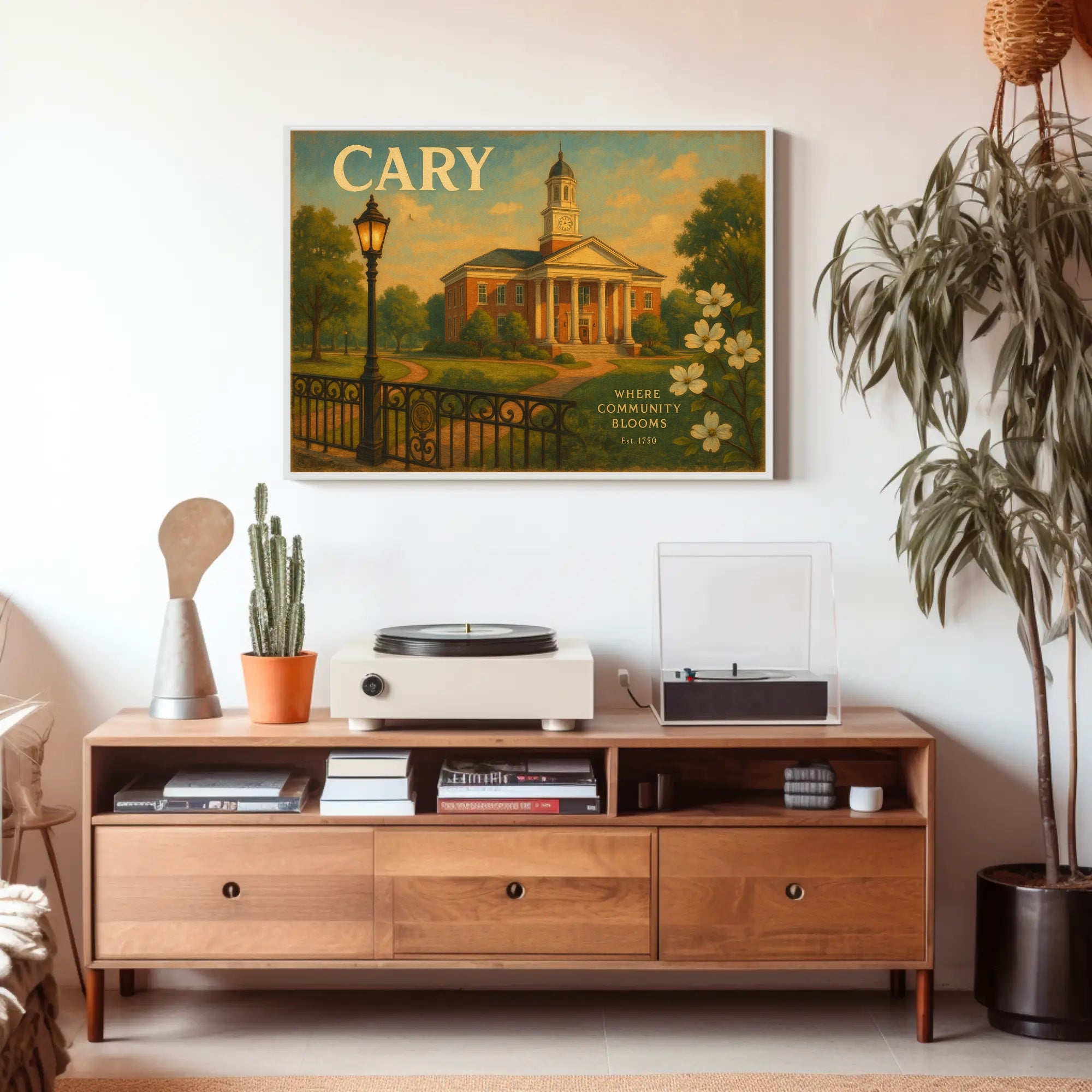 Welcome to Cary Travel Poster Wall Art