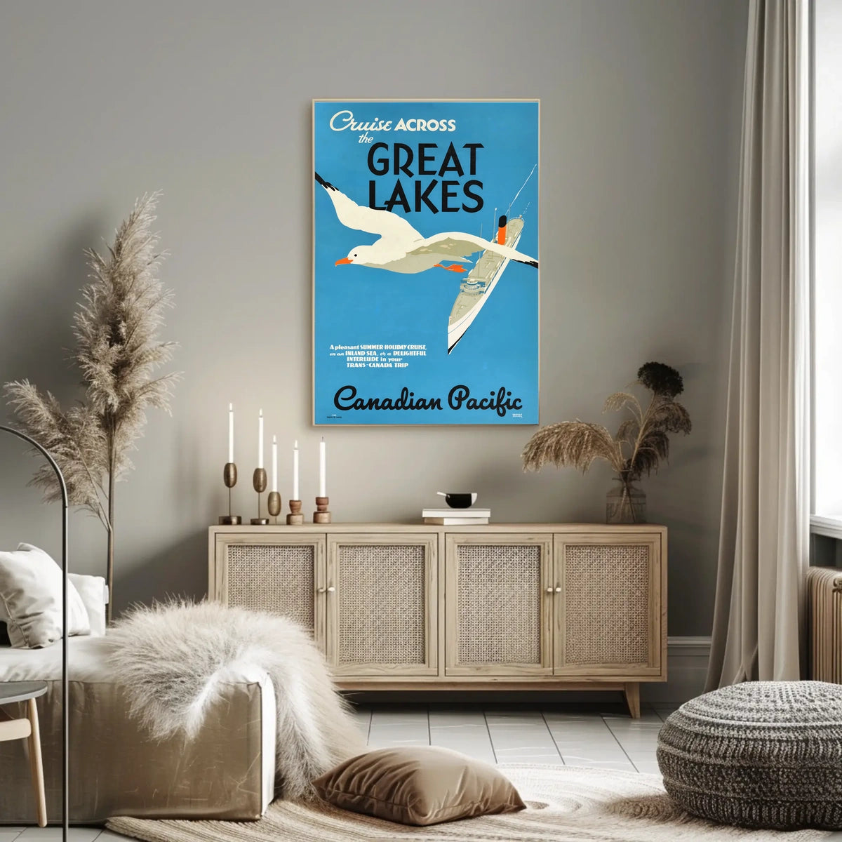 Cruise Across The Great Lakes Poster