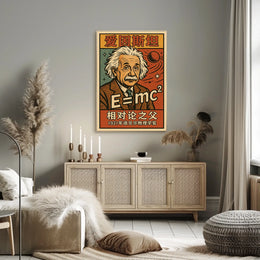 Einstein Relativity Vintage Science Lover Poster