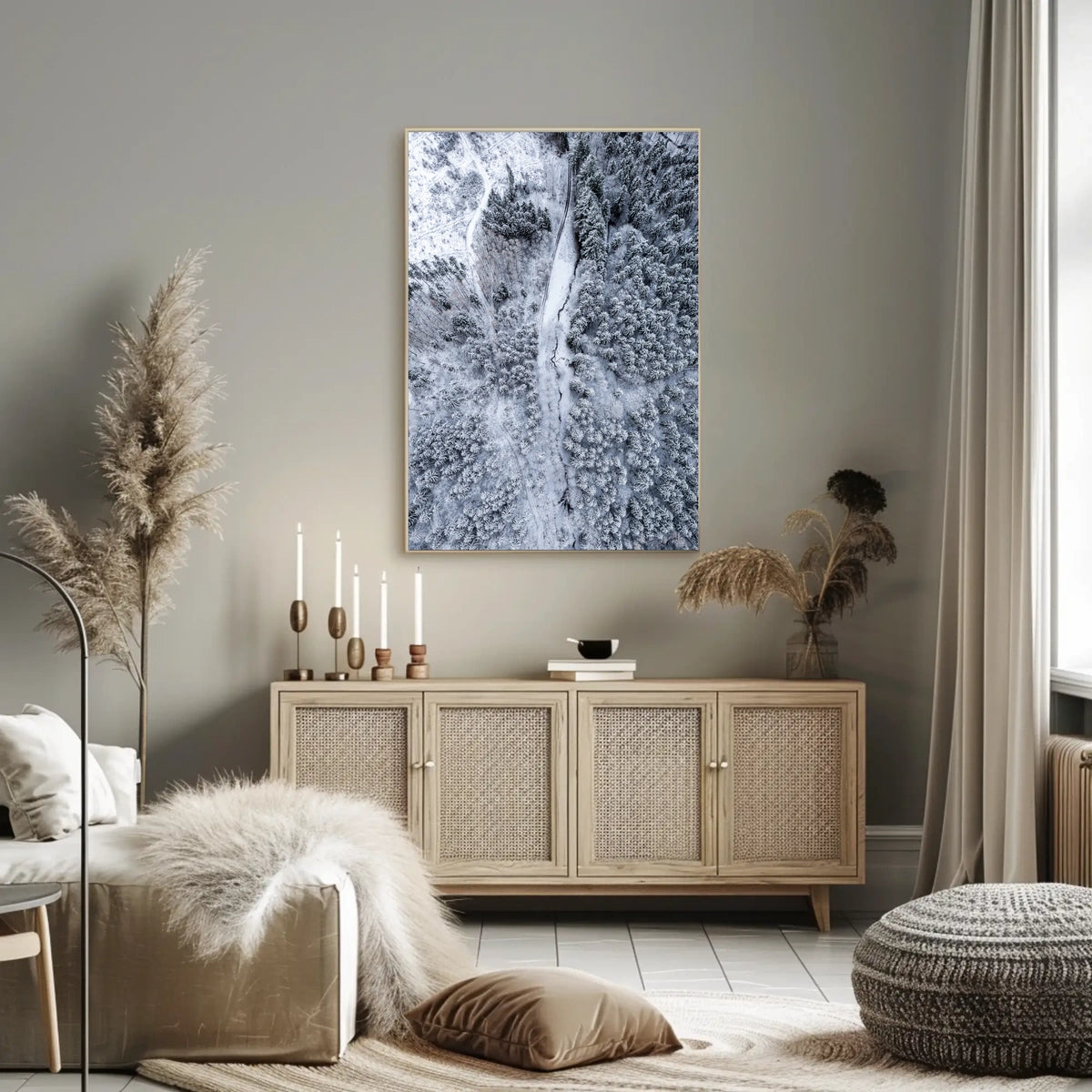 Winter Wonderland From Above Poster