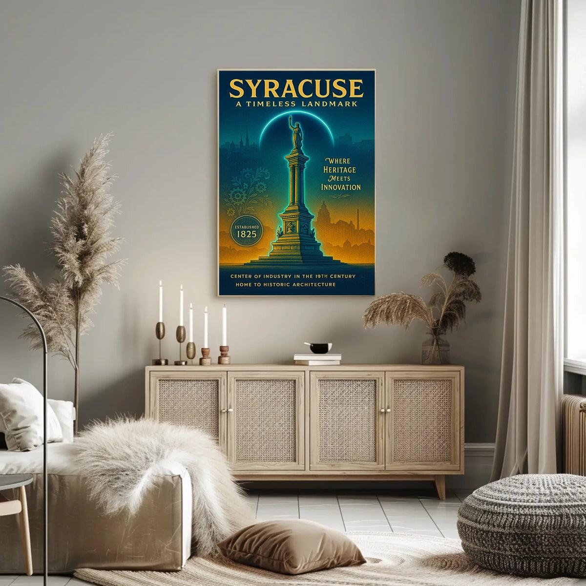 Syracuse A Timeless Landmark Poster