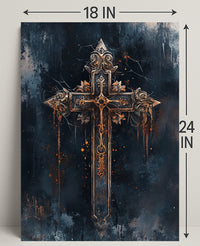 Ornate Gothic Cross Poster