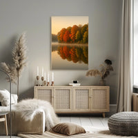Autumn Tranquility Landscape Impressionism Cozy Poster