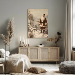 Winter Wonderland With Santa Poster