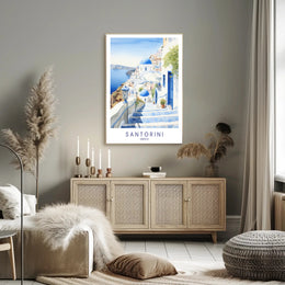 Santorini, Greece Poster PosterGoat