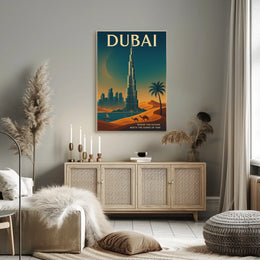 Dubai Where The Future Meets The Sands Poster