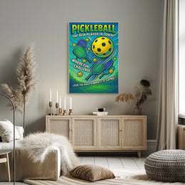 Pickleball The New Player in Town Poster