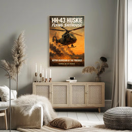 HH-43 Huskie Rotor Guardian of the Firebase Poster PosterGoat